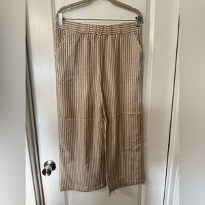 NWT Knot Sisters Women’s Straw Madrid Pants - Size Large